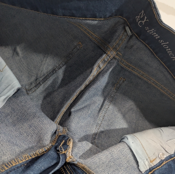 NY&C SLIM SLOUCH JEANS Excellent Condition Size 8 Dark Wash - Picture 6 of 10
